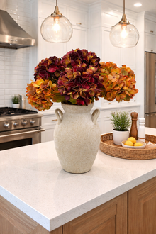 22" Artificial Real Touch(Poly Coated)Hydrangea-Large Bloom