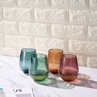 Shatterproof Tritan Stemless Wine Glasses, Set of 4