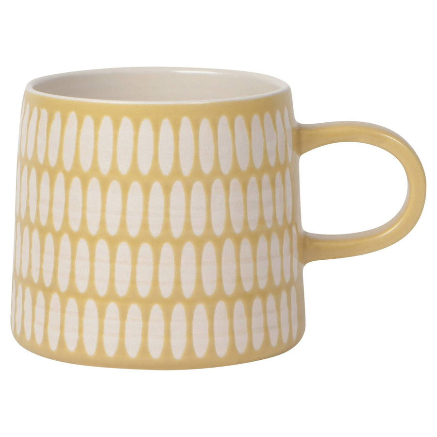 Danica Studio Ochre Imprint Stoneware Mugs 12 oz.
