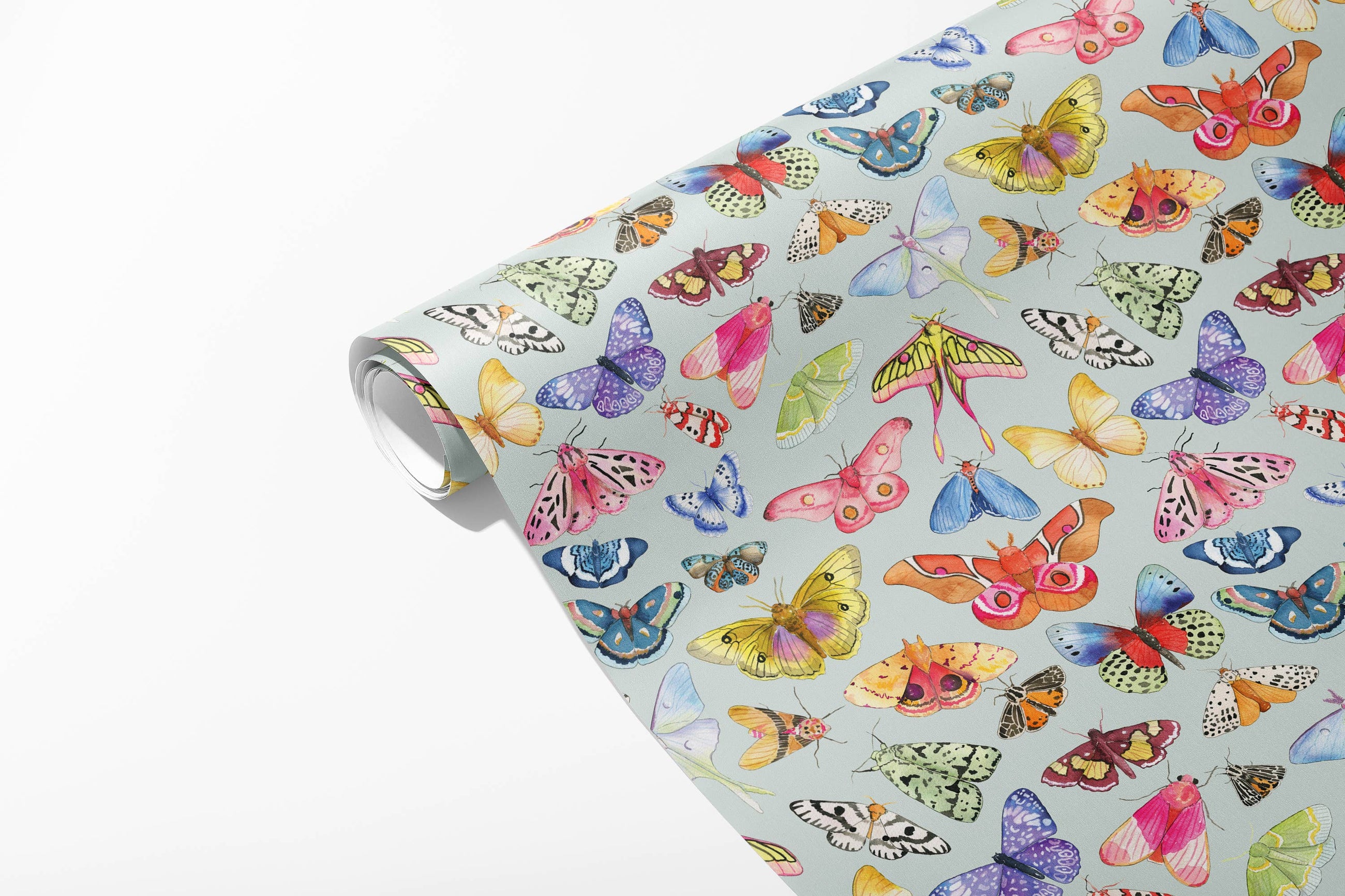 Moths & Butterflies Wrapping Paper - 3 Sheet Roll