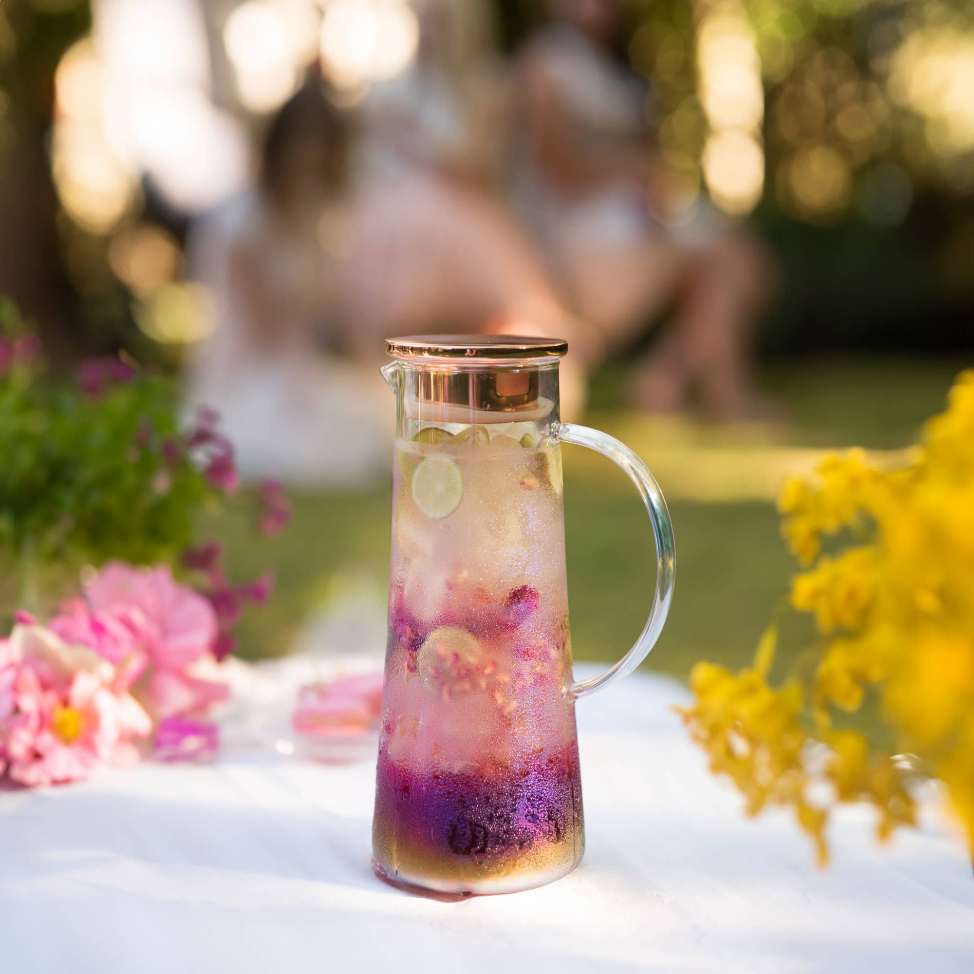 Charlie™ Iridescent Glass Iced Tea Carafe with Infuser 50oz