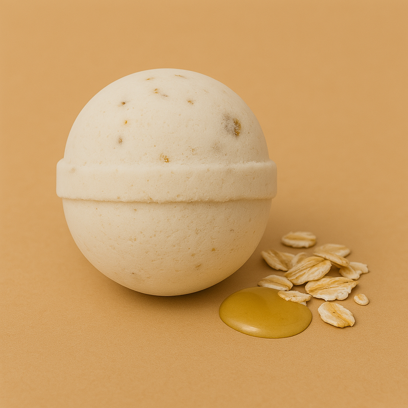 Flora Bath Bomb - Oatmeal Milk & Honey.
