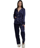 ASHLEY LONG MATTE SATIN  PAJAMAS