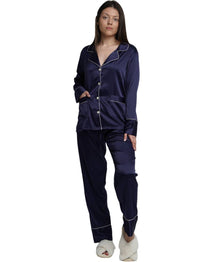 ASHLEY LONG MATTE SATIN  PAJAMAS