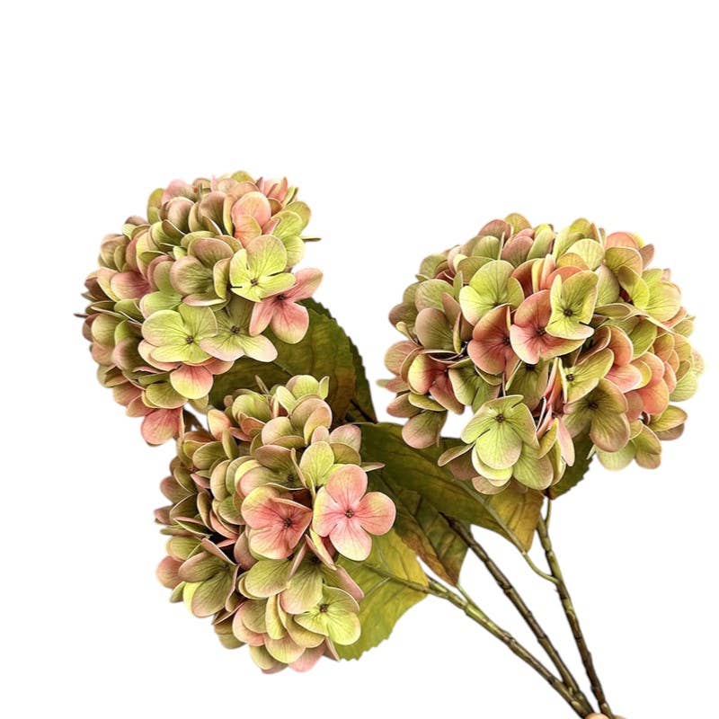 22" Artificial Real Touch(Poly Coated)Hydrangea-Large Bloom