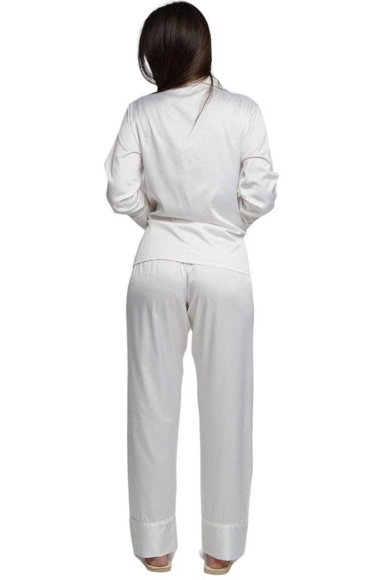 ASHLEY LONG MATTE SATIN  PAJAMAS