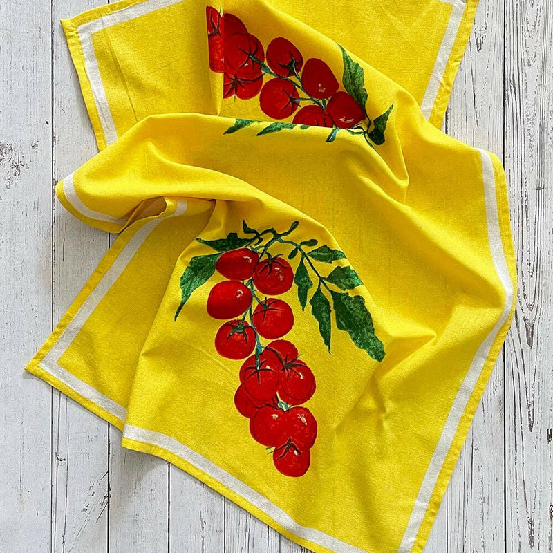 Cherry Tomato Floursack Kitchen Towel S/2.