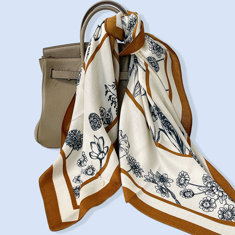 Floral Square Scarf – Elegant Wrap