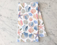 Seashells Tea Towel - Coastal/Beach Summer  Kitchen Decor