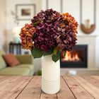 24"Lux Designer-Grade Ultra-Realistic Hydrangea–(7"Bloom)