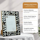 Alhambra Negra Mother of Pearl & Resin Inlay Picture Frame