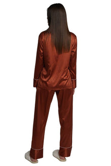 ASHLEY LONG MATTE SATIN  PAJAMAS