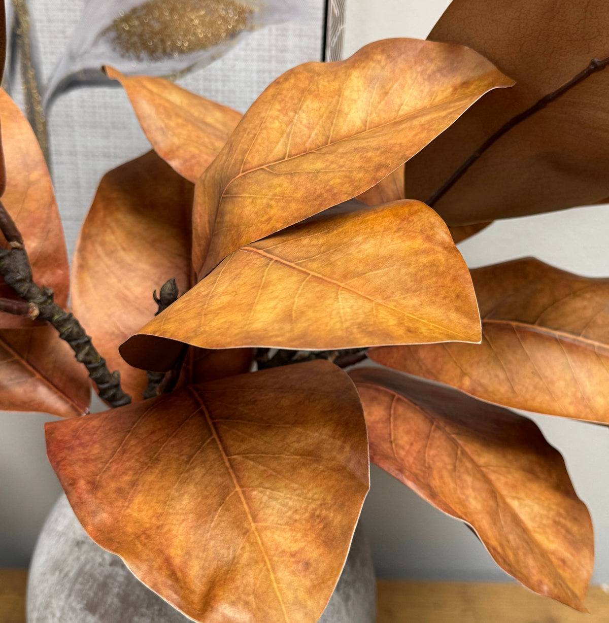 22"Ultra realistic Real Touch Magnolia Stem