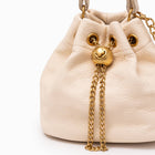 Sameera Leather Drawstring Handbag