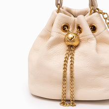 Sameera Leather Drawstring Handbag
