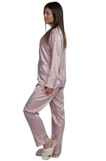 ASHLEY LONG MATTE SATIN  PAJAMAS