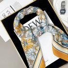 Floral Velvet Wool Scarf Shawl for Winter