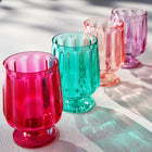 Unbreakable Acrylic Plastic Goblet Wine Glasses | 15OZ Mixed