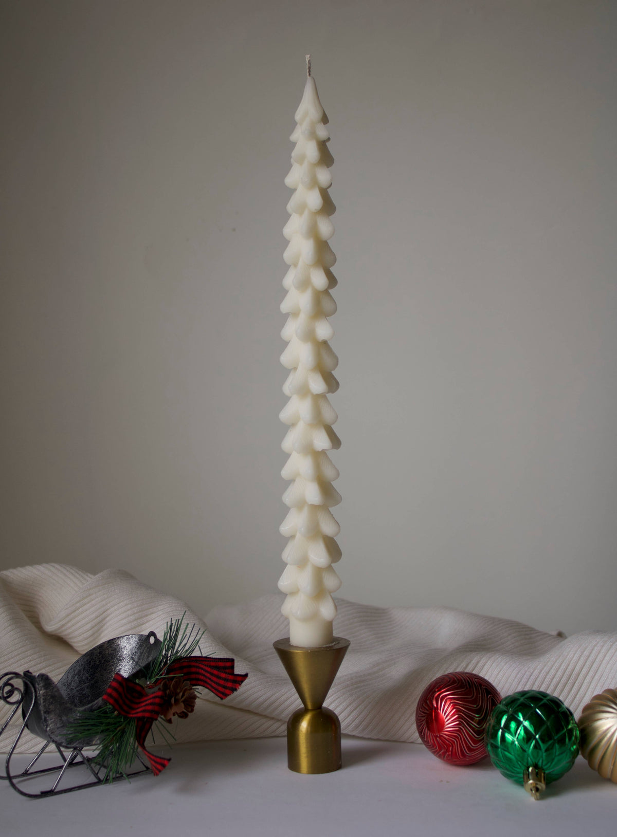 Christmas Tree Taper Candle