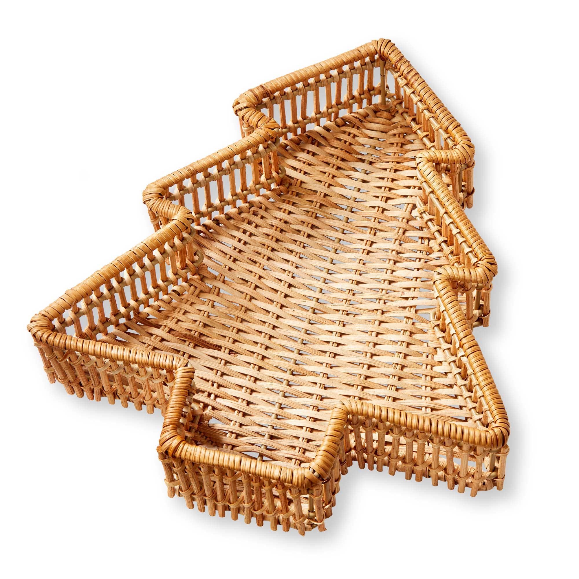 Christmas Rattan Tree Tray