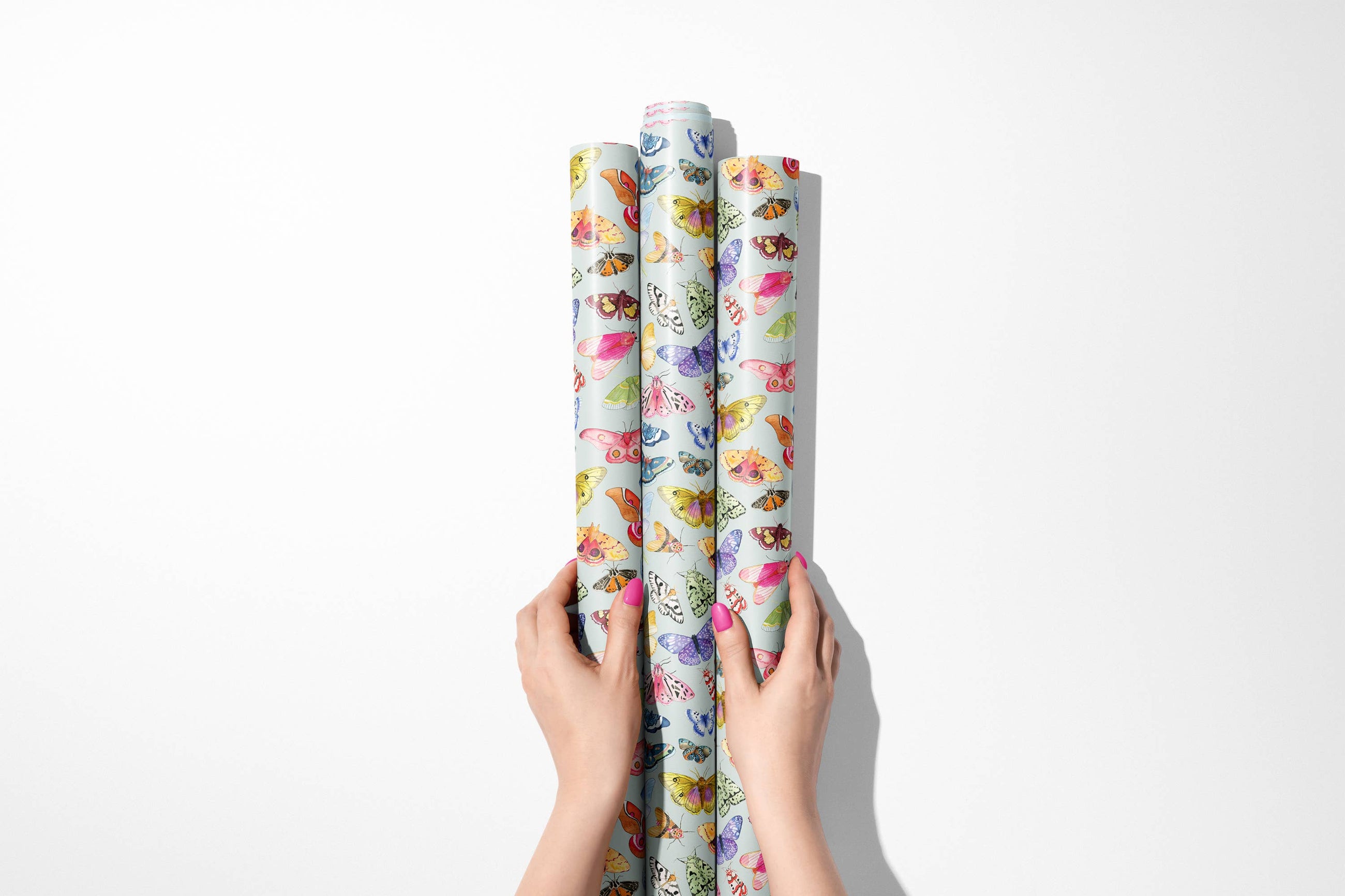 Moths & Butterflies Wrapping Paper - 3 Sheet Roll