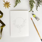 Wreaths paintable watercolor notecard set