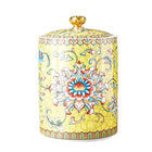 Bicuzat Enamel Ceramic Tea Caddy Tea Canister Tea Storage Container Tins Jar with Airtight Lid Water-proof Tank for Tea Coffee Herb Sugar Spice Nuts