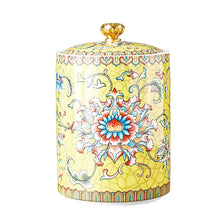 Bicuzat Enamel Ceramic Tea Caddy Tea Canister Tea Storage Container Tins Jar with Airtight Lid Water-proof Tank for Tea Coffee Herb Sugar Spice Nuts