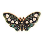 Floral Moth Butterfly Enamel Pins - Beautiful brooch pins