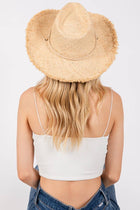 Straw Basket Weave Western Cowboy Hat