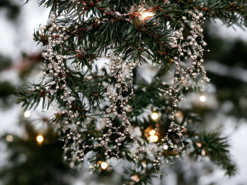 6' Silver Loose Bead Garland