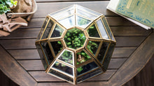 Urban Born Large Terrarium Birdcage, Glass and Metal, 10x9".