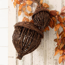 Hand-Woven Grapevine Acorns-LG