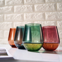 Shatterproof Tritan Stemless Wine Glasses, Set of 4
