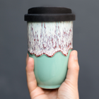 Nebula Ceramic Travel Mug – 12oz with Lid & Sleeve