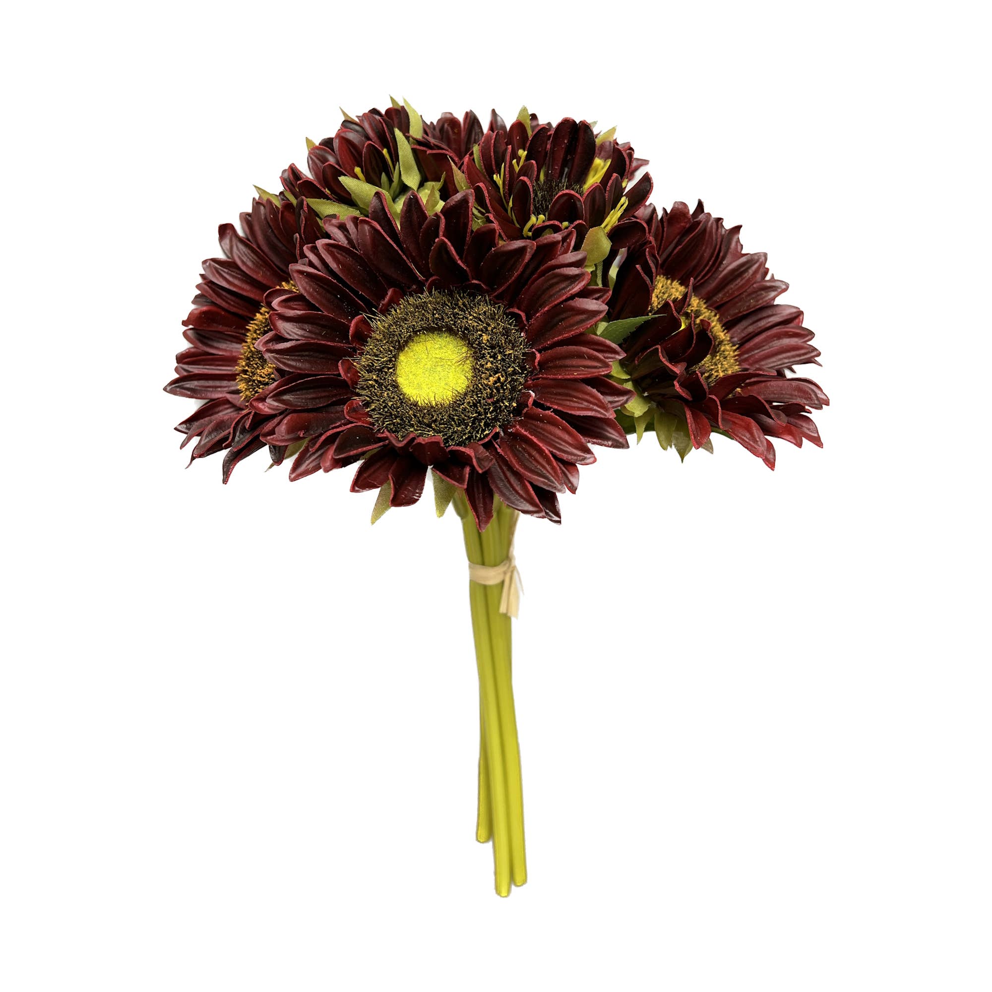 Pack of 7Stems-Rustic antique -Real Touch Sunflower Bouquet
