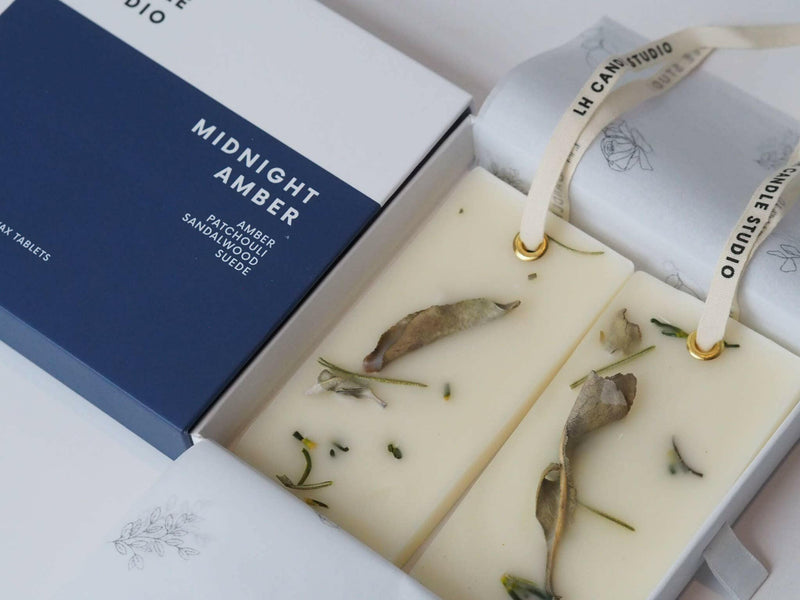 Closet wax bar freshener - Midnight Amber.