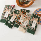 Geometric pattern Christmas gift socks