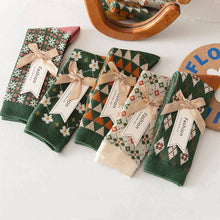 Geometric pattern Christmas gift socks