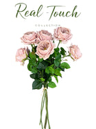 27"-Lux Faux Juliet Rose-Moisturizing Finish-5"Bloom