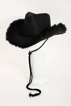 Straw Basket Weave Western Cowboy Hat