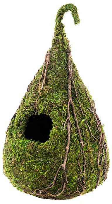 Vine Raindrop Deco Birdhouse, Fresh Green, 6 x 10in.