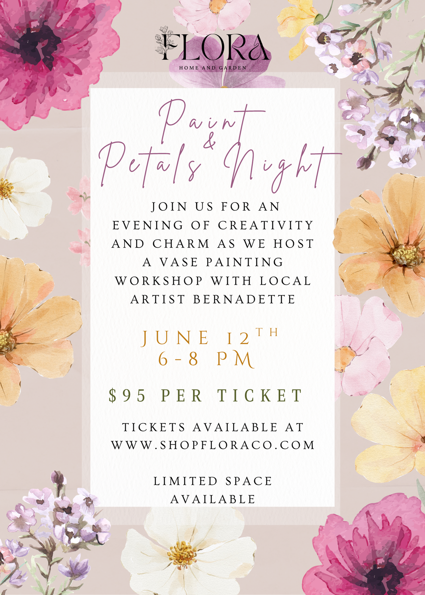 Paint & Petals Night