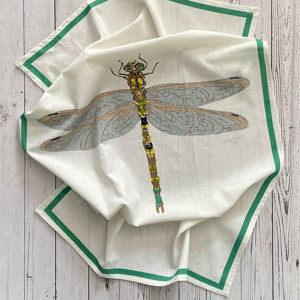 Dragonfly Floursack Kitchen Towel S/2.