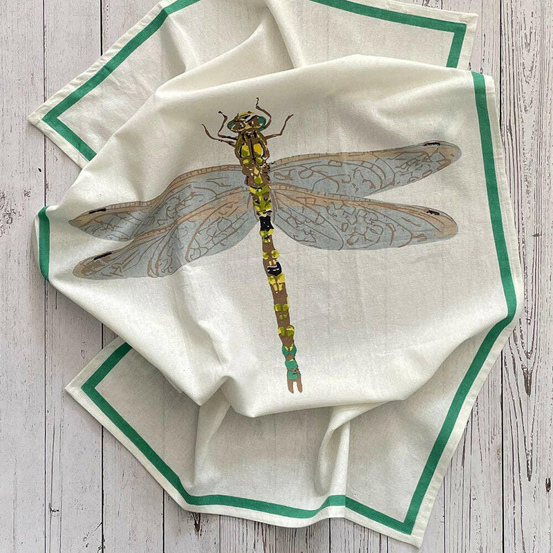 Dragonfly Floursack Kitchen Towel S/2.