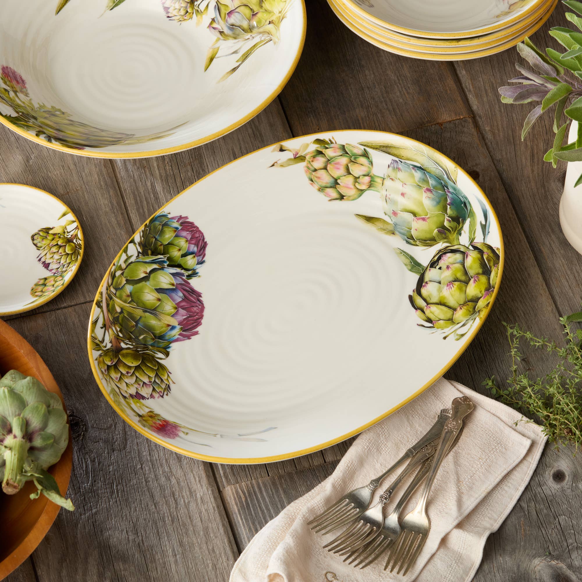 Verdura Oval Platter 16in x 11.5in