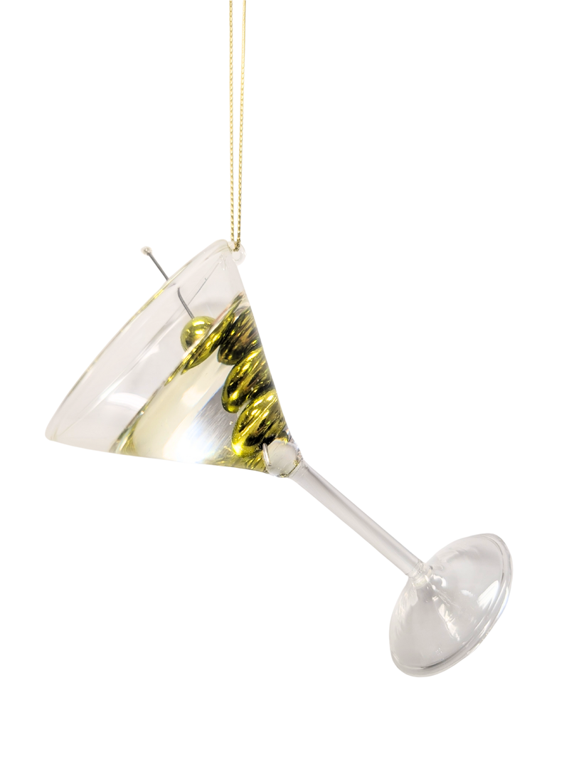 Clear Martini Glass Ornament