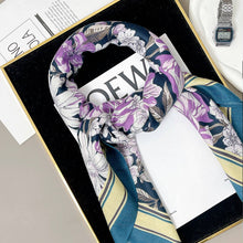 Floral Velvet Wool Scarf Shawl for Winter
