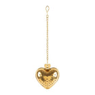 Heart-Shaped Gold Tea Infuser for Loose Leaf & Spices