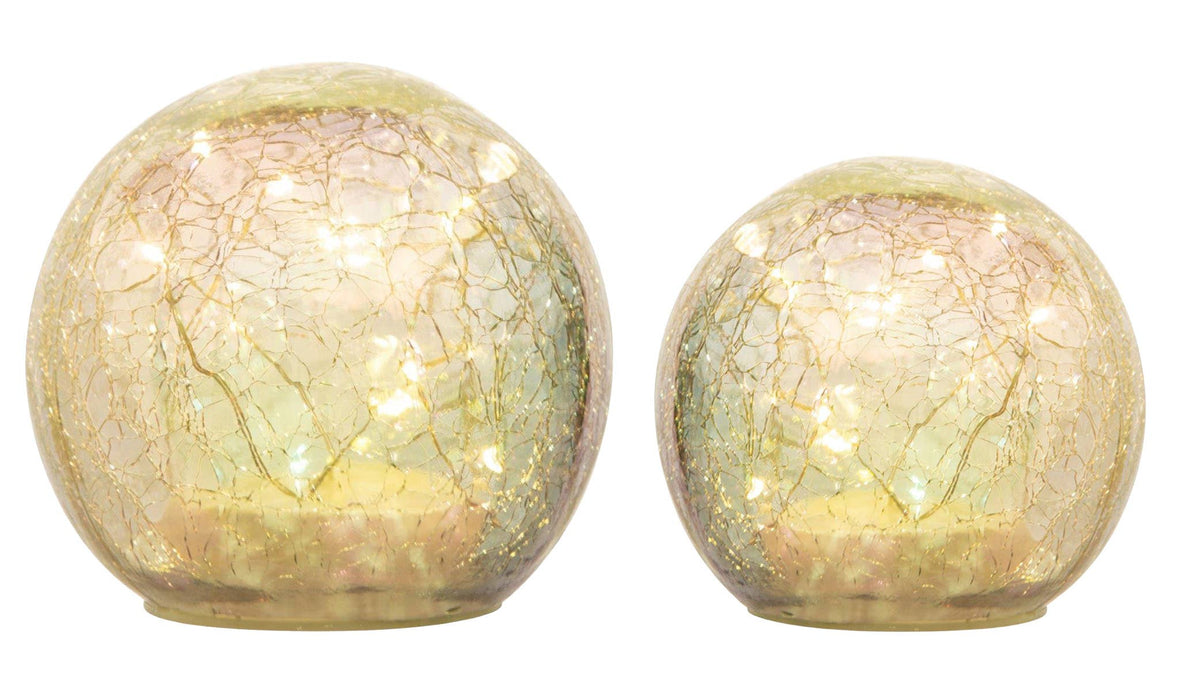 Crackle Glass Sphere - Sm
